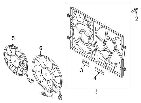 2019 Audi TTS Quattro Cooling System, Radiator, Water Pump, Cooling Fan