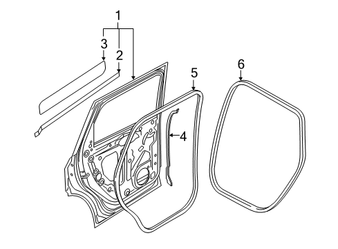 2017 Audi Q7 Rear Door