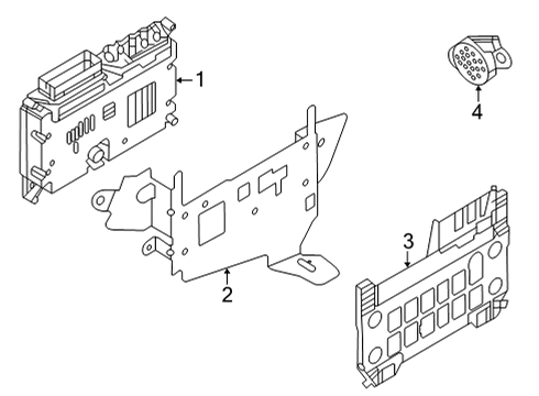 2022 Audi e-tron GT Anti-Theft Components Diagram 3