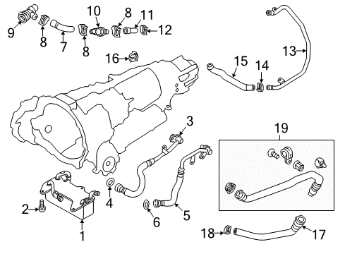 2014 Audi A6 Trans Oil Cooler Diagram 1