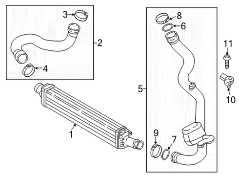 2021 Audi A4 Quattro Intercooler, Cooling Diagram 1