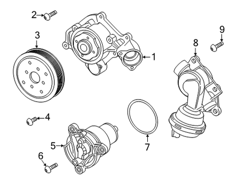 2022 Audi Q7 Water Pump Diagram 2