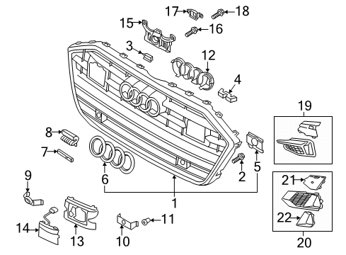 2023 Audi A7 Sportback Grille & Components