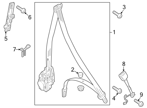 2021 Audi S4 Seat Belt