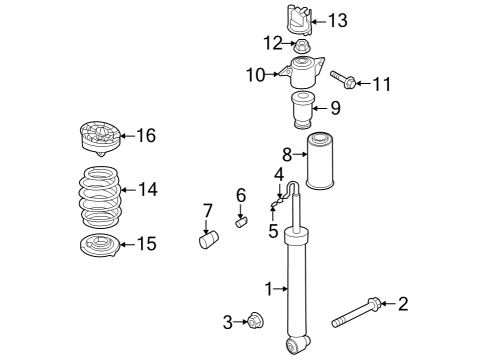 2022 Audi RS7 Sportback Shocks & Components  Diagram 1