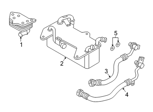 2022 Audi RS5 Trans Oil Cooler