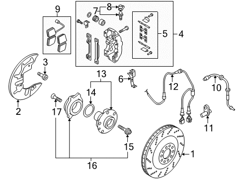 2012 Audi R8 Brake Components