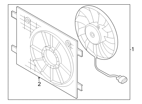 2024 Audi Q4 e-tron Cooling Fan