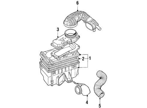 1990 Audi 80 Air Inlet