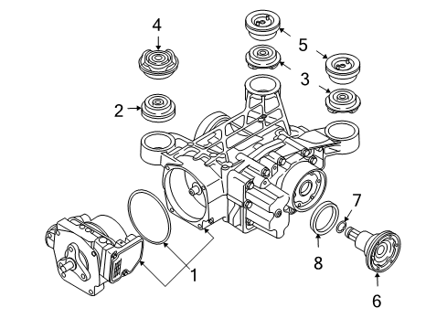 2007 Audi A3 Quattro Axle & Differential - Rear