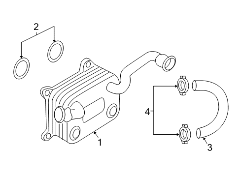 2005 Audi S4 Oil Cooler Diagram 1