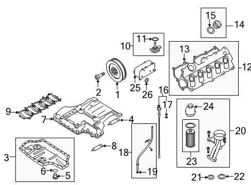 2008 Audi S8 Engine Parts, Mounts, Cylinder Head & Valves, Camshaft & Timing, Oil Pan, Oil Pump, Crankshaft & Bearings, Pistons, Rings & Bearings, Variable Valve Timing