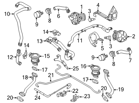 2014 Audi R8 Combination Valve Diagram for 079-131-101-AH