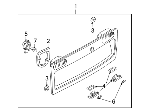 1998 Audi A6 Quattro License Lamps