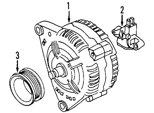 2004 Audi TT Alternator Diagram for 028-903-029-GX