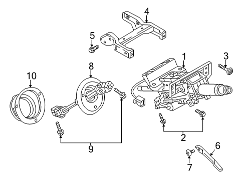 2017 Audi A6 Intermediate Shaft Diagram for 4G1-419-753-C