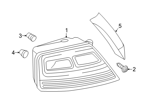 2015 Audi A8 Quattro Tail Lamps Diagram 2