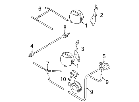 2007 Audi S8 Check Valve Diagram for 433-862-117