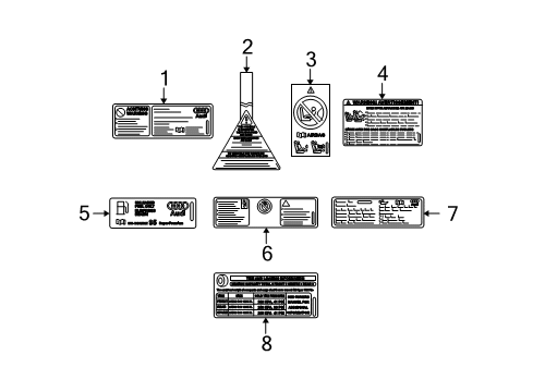 2014 Audi A4 Information Labels