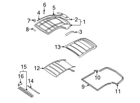 2007 Audi S4 Top Cover & Components