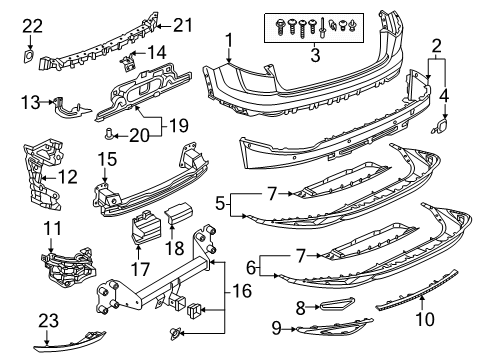 2021 Audi Q8 Bumper & Components - Rear