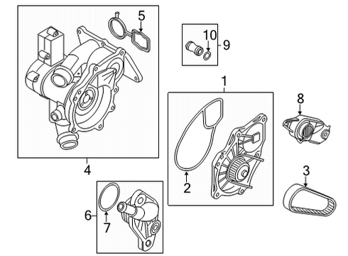 2024 Audi S3 Water Pump