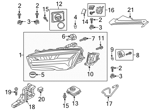 2018 Audi RS7 Headlamps, Headlamp Washers/Wipers