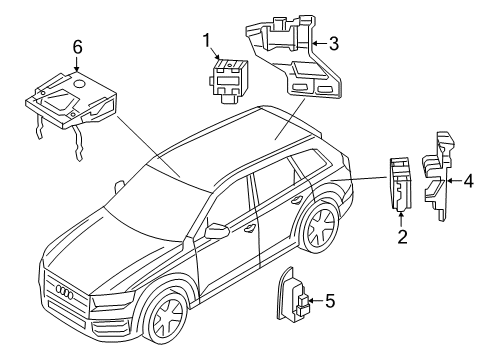 2017 Audi Q7 Lane Departure Warning Diagram 1