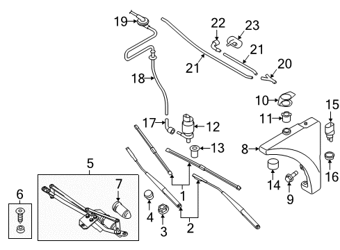 2018 Audi TT RS Quattro Wiper & Washer Components