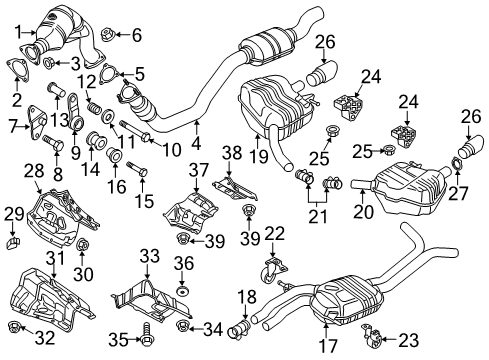 2013 Audi A7 Quattro Exhaust Components