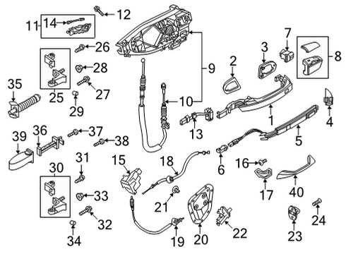 2022 Audi RS7 Sportback Lock & Hardware Diagram 3