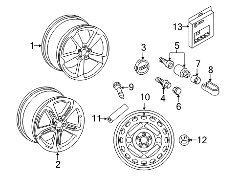 2015 Audi RS7 Wheels Diagram 4