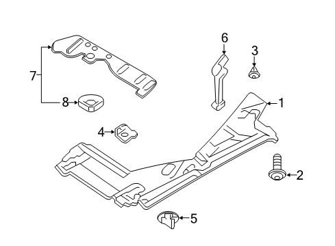 2017 Audi A4 allroad Rear Body & Floor - Under Cover & Splash Shields