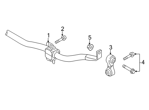 2014 Audi A6 Rear Suspension, Control Arm Diagram 1