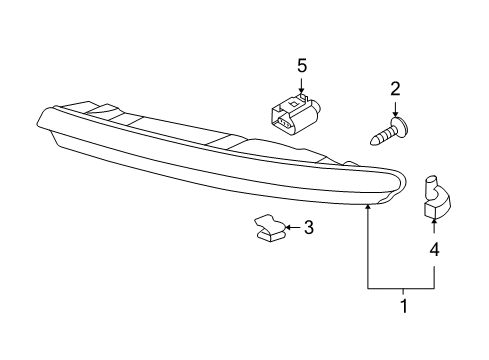 2011 Audi S6 Daytime Run Lamp Diagram for 4F0-941-067-A