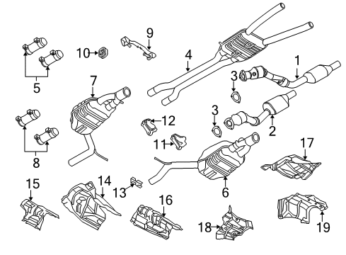 2007 Audi S4 Exhaust Components