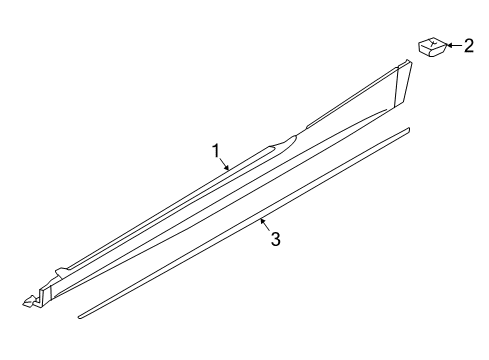 2022 Audi A5 Quattro Exterior Trim - Pillars Diagram 2