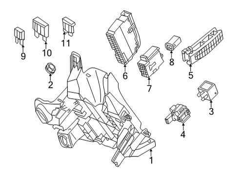 2022 Audi RS5 Fuse & Relay Diagram 1