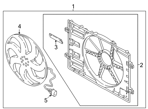 2018 Audi A3 Cooling System, Radiator, Water Pump, Cooling Fan Diagram 3