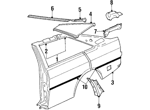 1986 Audi Coupe Quarter Panel & Components