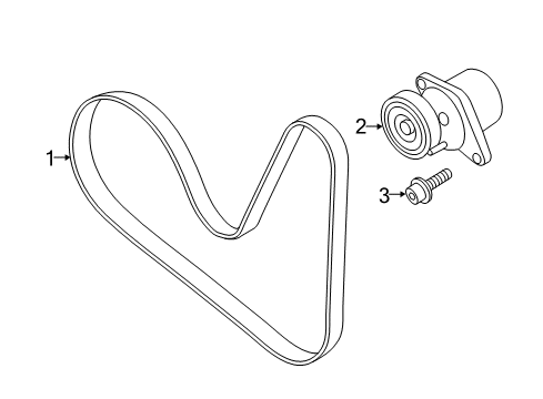 2016 Audi Q5 Belts & Pulleys, Maintenance Diagram 1