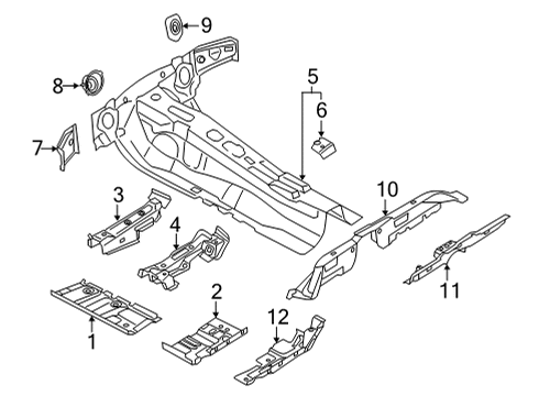 2022 Audi RS7 Sportback Floor & Rails