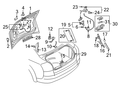 2006 Audi A4 Quattro Trunk