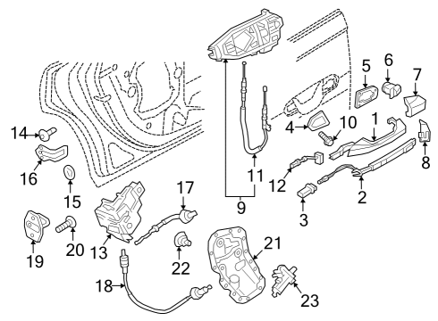 2024 Audi Q8 e-tron Lock & Hardware Diagram 4