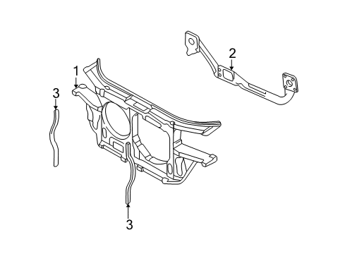 2003 Audi A6 Radiator Support