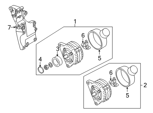 2008 Audi TT Quattro Alternator