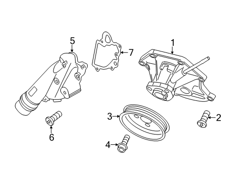 2013 Audi A7 Quattro Water Pump