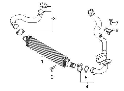 2021 Audi A6 Quattro Intercooler, Cooling Diagram 1