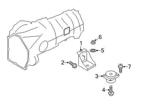 2015 Audi R8 Engine & Trans Mounting Diagram 4