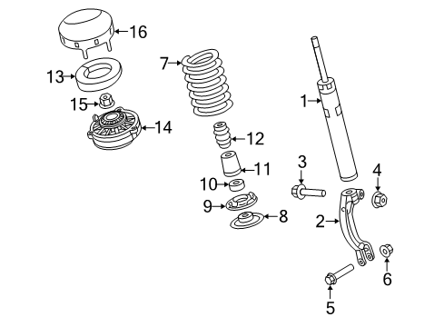 2017 Audi A4 allroad Struts & Components - Front